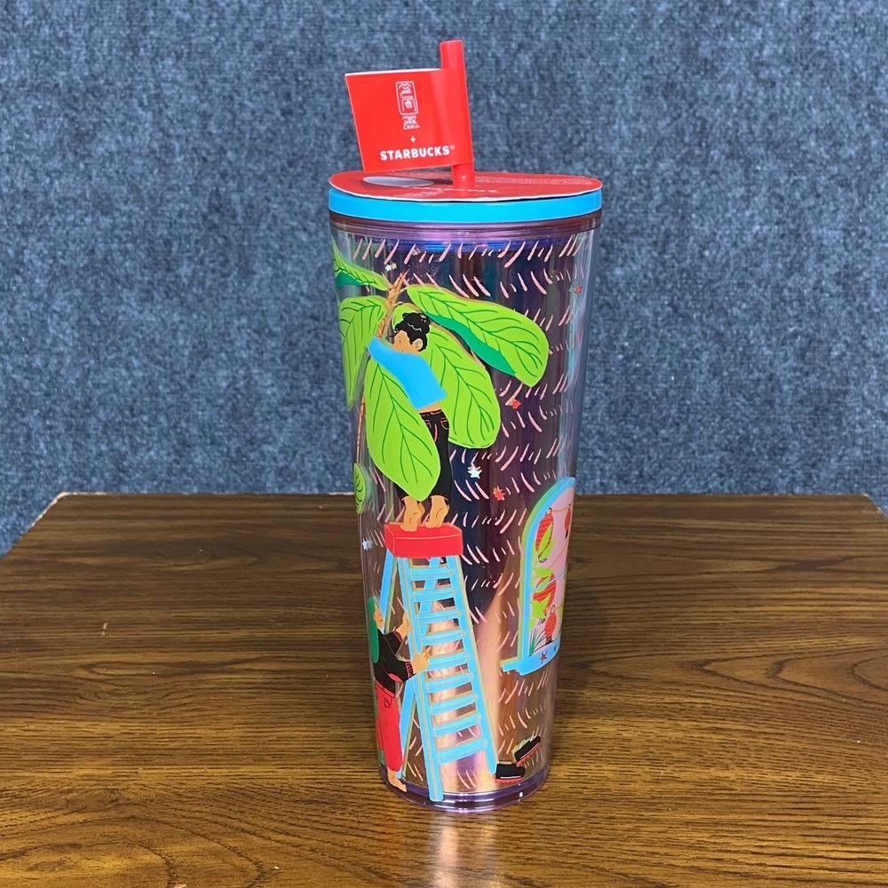 Starbucks Monyee Chau 2024 Tumbler 24 oz‎ Cold Cup Chinese American Artist NWT